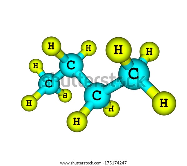 Butane Organic Compound Formula C4h10 That Stockillustration