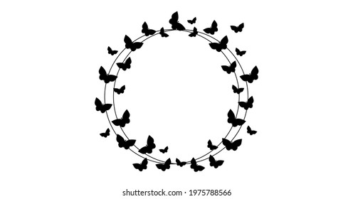 Free Free 207 Butterfly Circle Border Svg SVG PNG EPS DXF File