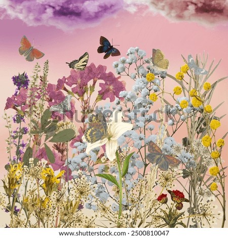 Similar – Image, Stock Photo Flowers Background Style
