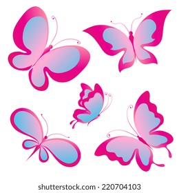 Butterflies Design Stock Vector (Royalty Free) 312731774