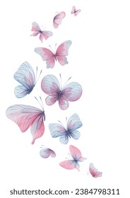Las mariposas son rosas