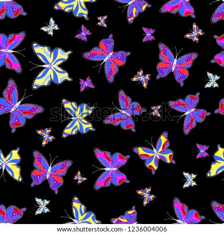 Royalty Free Stock Illustration Of Butterflies Seamless Pattern