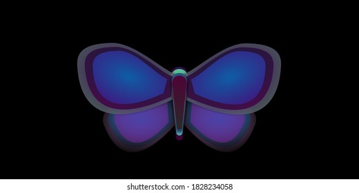 Butterfly With Awesome Design. Fit For Your Wallpaper.  (version.B)