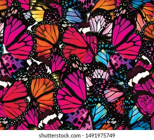 Butterfly Fashion Fabric Pattern Design