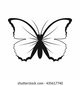 Butterfly Strip Icon Outline Illustration Butterfly Stock Vector ...