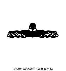 Butterfly Stroke Swimming Stock Illustration 1348437482 | Shutterstock