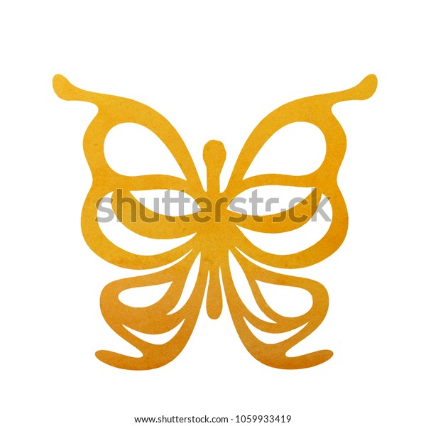 Butterfly Tattoo Simple Color Designs Stock Illustration 1059933419