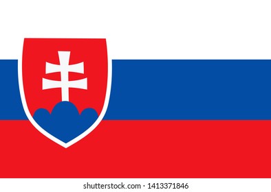SLOVAK TRANSPARENT KEY STICKER RED