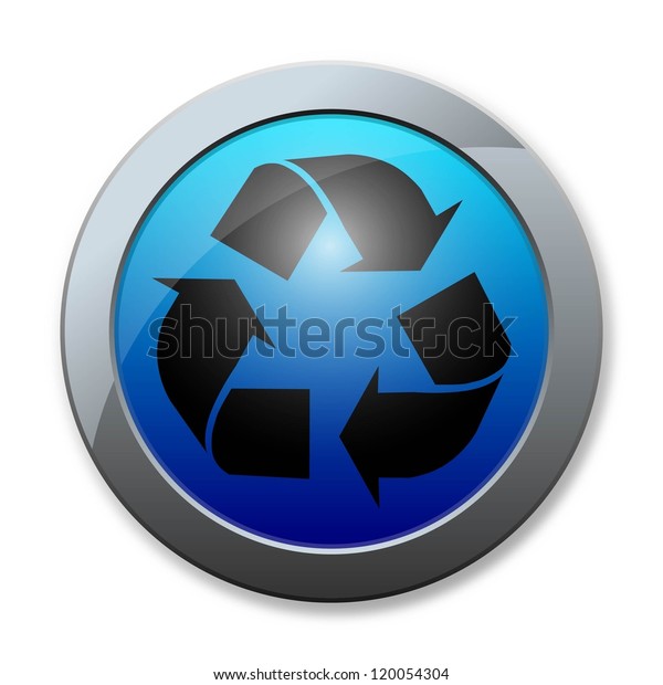 Button of recycle\
icon