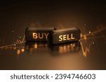 Buy sell gold stock market investment business money finance exchange trade graph chart on 3d financial forex currency growth concept background of profit banking strategy price crypto rate diagram.