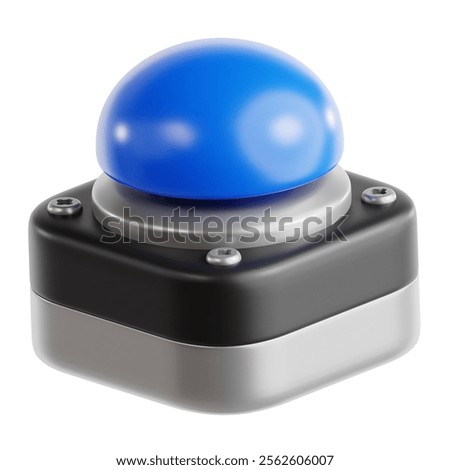 Buzz Button 3D Icon for Quiz Purpose
