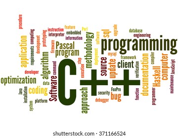 C Programming Word Cloud Concept On Stock Illustration 371166524 ...