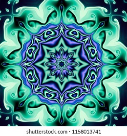 Cabalistic Sign Mandala Digital Artwork Graphic Stock Illustration ...