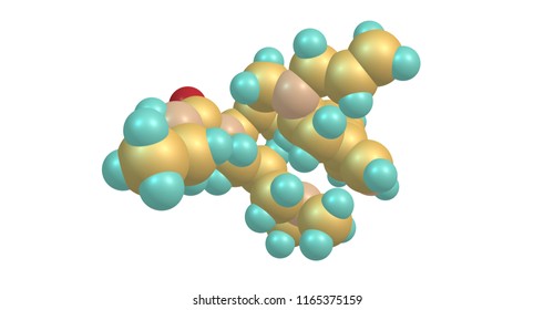 Cabergoline, An Ergot Derivative, Is A Potent Dopamine Receptor Agonist On D2 Receptors. 3d Illustration