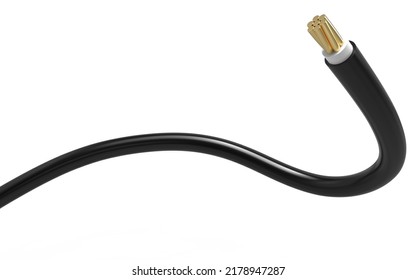 cable 3d. Creative 3d Cable Concepts. black Cable 3D Rendering
