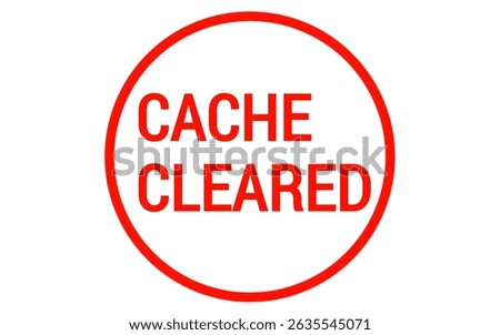 CACHE CLEARED – Memory Reset Digital Grunge Stamp