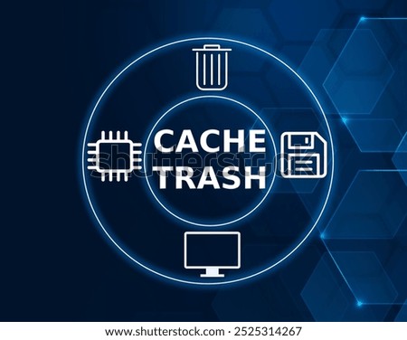 cache thrash concept.Cache thrash is an issue caused by an ongoing computer activity that fails to progress due to excessive use of resources or conflicts in the caching system.