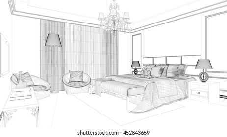 Hotel Room 3d Drawing Images Stock Photos Vectors Shutterstock