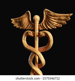 Caduceus Medical symbol 3D model
