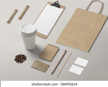 Cafe Branding Mock Up For Your Design Presentation