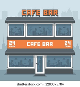 Cafe Building Facade