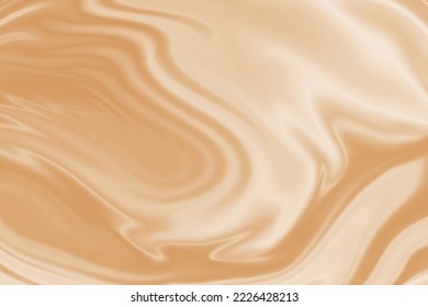 Cafe latte or smooth cloth brown ripple 3D illustration - Powered by Shutterstock