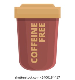 Caffeine free icon. Cartoon of caffeine free icon for web design isolated on white background - Powered by Shutterstock