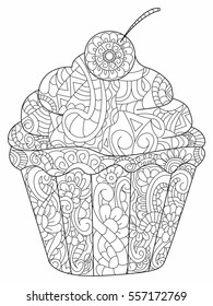 Adult Coloring Pages Food High Res Stock Images Shutterstock