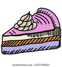 cake slice drawing cartoon, cake bread for cooking and food - Powered by Shutterstock