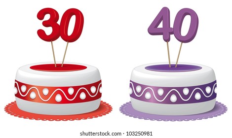 Gateau Anniversaire 40 Ans Images Photos Et Images Vectorielles De Stock Shutterstock