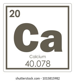 Calcium Chemical Element Periodic Table Science Stock Illustration 