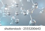 calcium sulfate molecular structure, 3d model molecule, e516, structural chemical formula view from a microscope