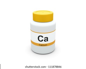 Calcium Supplements Bottle