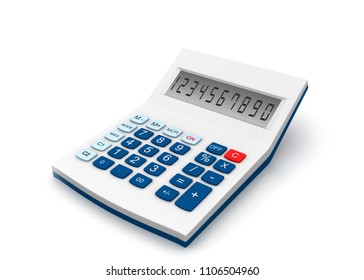 Calculator. 3d Render	