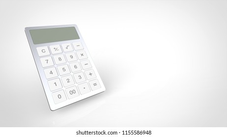 Calculator 3d Rendering