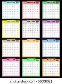 free printable monthly 2018 calendar large boxes