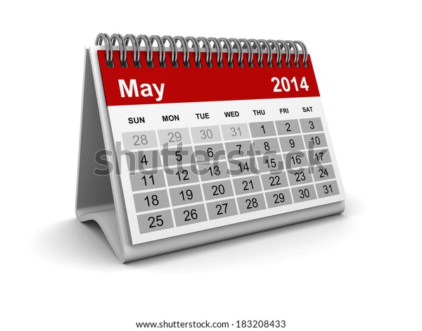 Calendar 14 May Stock Illustration