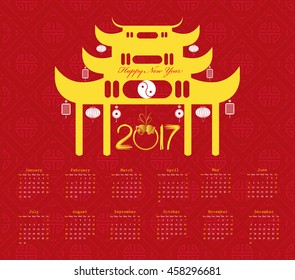 Similar Images, Stock Photos &amp; Vectors of calendar 2017 Chinese New