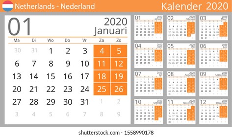 Royalty Free Kalender Nederlands Stock Images Photos