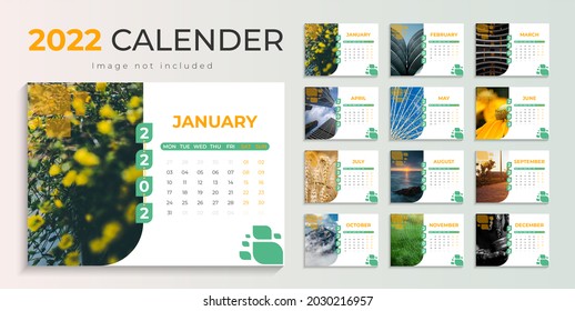 Calendar 2022. New year corporate calendar template Vector design. - Powered by Shutterstock