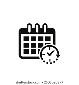 calendar icon in white background - Powered by Shutterstock