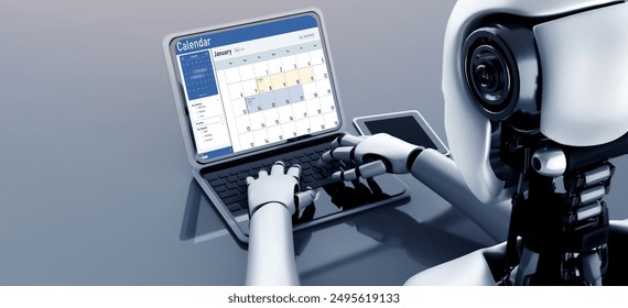 Calendar on computer software application for schedule planning for personal organizer and online business snugly 3D illustration - Powered by Shutterstock