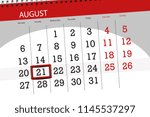 Calendar planner for the month, deadline day of the week 2018 august, 21, Tuesday