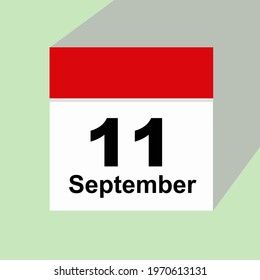 Calendar - September 11 Icon Illustration Isolated Sign Symbol