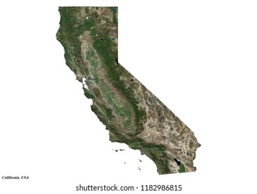 California Map (3D Rendering)