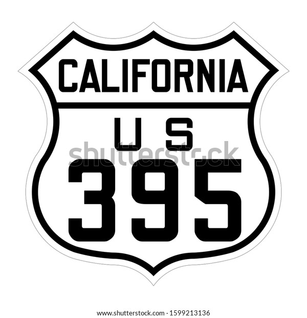 California us route 395\
sign