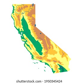 100 California map terrain Images, Stock Photos & Vectors | Shutterstock