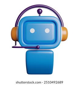 Call Center Auto Help 3D Rendering Illustration
