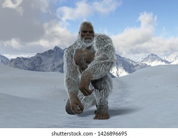 Call Him Yeti 3D Illustration