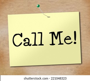 Call Me Representing Communicate Sign And Telephone